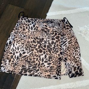 Planet blue cheetah skirt